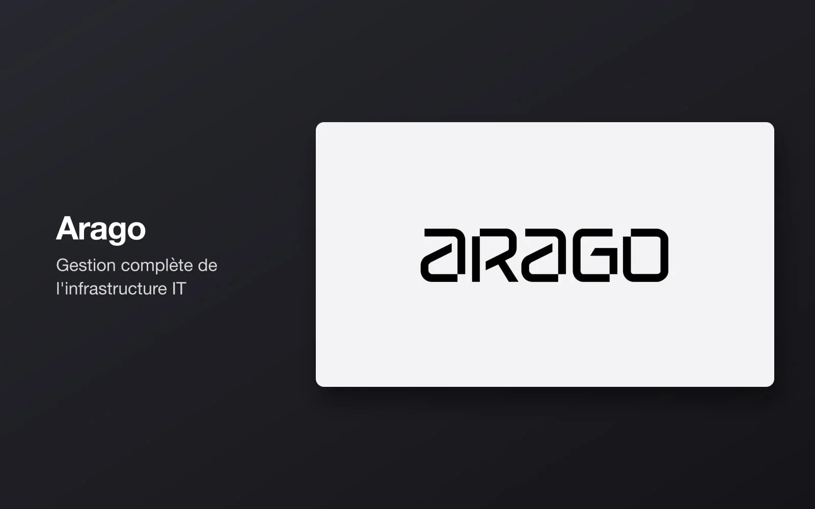 Aperçu du projet Arago.inc
