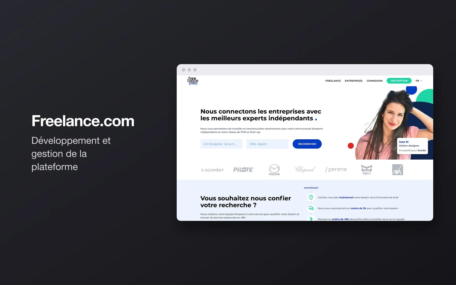 Aperçu du projet Freelance.com
